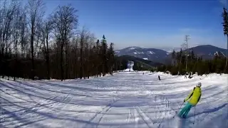 Kouty nad Desnou 2017 zjazd najdłuższą trasą nr 8 niebieska 3050m (FullHD 1080p)