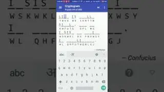 Cryptogram Puzzle #4  Android Quote Answer