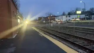MBTA Commuter Rail train arriving at Wakefield Station (Haverhill line)