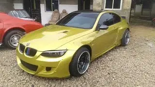 BMW m3 e92 wide body kit installed part 3