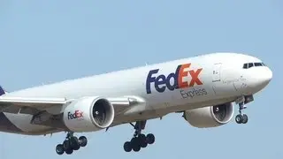 Federal Express Boeing 777-FS2 Landing at Narita Airport