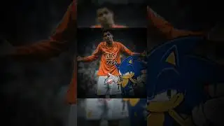 Sonic and Ronaldo 🥶🐐 #football #edit #futbol #fpyシ #messi #memes #viral #phonk #cr7 #sonic