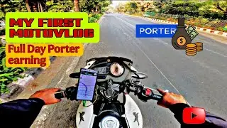 My First Vlog || First Day at Porter || bike parcels delivery || Apache RTR 180 || @SJmotography