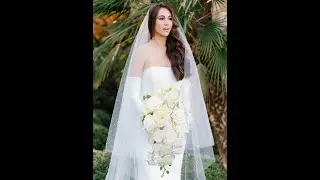 11'' Pure White Cascading Bridal Bouquet Wedding Bouquets Artificial Flowers