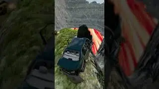cars VS Giant Lava Pit-BeamNG.Drive #shorts #beamng #gameplay #carrace #crash