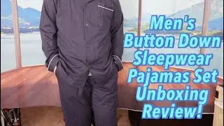 DAVID ARCHY Cotton Sleepwear Button-Down Pajamas Set Review!