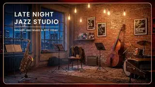 Late Night Jazz Studio Session 🎷🌃 Smooth Jazz & City Ambience for Study, Work & Sophisticated Vibes