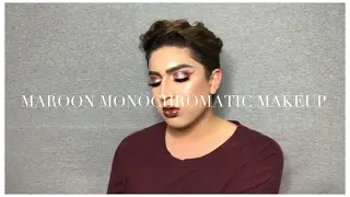 MAROON MONOCHROMATIC MAKEUP / ALEXMUA