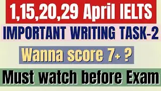 1,15,20,29 April IELTS exam prediction|Writing prediction April Exam|April IELTS exam prediction2023