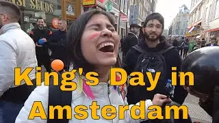 Crazy day at King's day 2019 in Amsterdam
