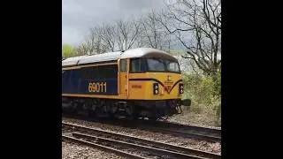 Light Loco Move, GBRf Class 69 (69011) En Route To Tyne Yard #class69 #gbrf #gbrailfreight #loco