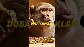 Jonte k&auml;kar Dubai choklad 🍫 🏙️#asmr #monkey #ai #dubaichocolate #jontek&auml;kar