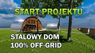 Dom STALOWY i 100% OFF-GRID: Fotowoltaika, Magazyn Energii i GWC pod budynkiem.