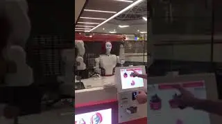 Automatic ice cream robot sales machine