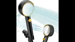 POWERSIR Filtered High Pressure Handheld Shower Head, 5 Modes, 360&deg; Rotation, Anti-Clog
