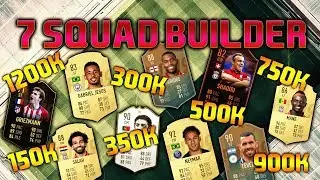 FIFA 19 7 SQUAD BUILDER 150K 300K 350K 500K 750K 900K 1.2M SQUAD BUILDER HYBRID FIFA 19