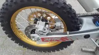 First run Honda CR250 1991 after total rebuild