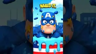 When Captin America Get Fat 😂🍔 Funny Cartoon Reel #SuperheroToons #FunnyShorts#marvel