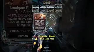 Chainsaw Massacre Resource Farming Ripkas Build Warframe #Shorts