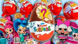 Super KINDER SURPRISE EGG Opening! + Princess, Paw Patrol, LOL, Shimmer shine, Sonic, Kinder Joy!
