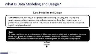 CDMP  - Data Modelling
