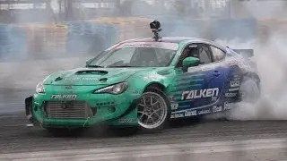 Автомобиль Falken Tire Subaru BRZ Formula Drift от Дая Ёсихары на трассе Homestead-Miami Speedway