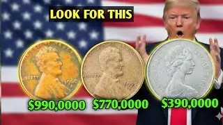 Top 3 Coins Worth Money 💰 1960-D Penny, 1957-D Wheat Cent & 1970 British 5 Pence