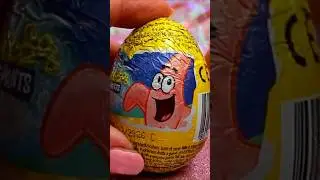 ASMR UNBOXING Spongebob Chocolate Egg Review ❤️#shorts #asmr #spongebob #chocolate #egg #trending