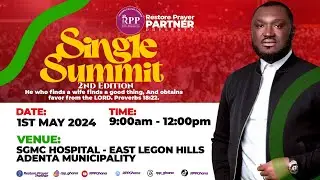 IT'S TOMORROW - SINGLES SUMMIT || 30TH APR. 2024 - RESTORE PRAYER PARTNER  - CHAPTER 99
