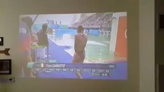 iRULU LED Projector in Dorm Room