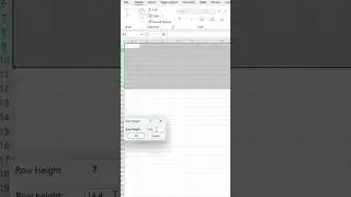 Change Row Height and Column Width in Excel