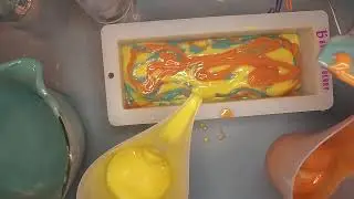 Citrus Splash Soap 🍊✨ From First Color to Final Pour