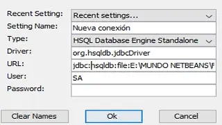 HSQLDB: Crear base de datos portable Java