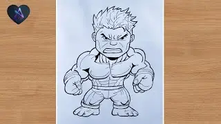 How to draw Hulk | Hulk drawing easy step by step | Easy Drawing 2025 | Hulk drawing tutorial