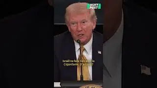 Trump, interrog&eacute; sur l'annexion de la Cisjordanie, se d&eacute;fausse en se moquant d&rsquo;une journaliste