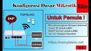 Konfigurasi Dasar Mikrotik Untuk Pemula - Modul v1 Neicytekno
