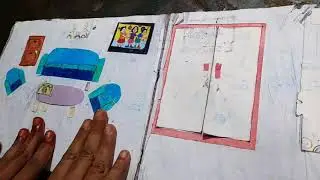 Dolls drawing and playing