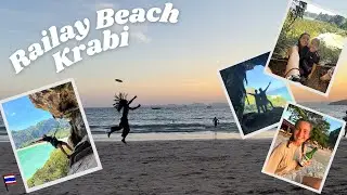 3 DAYS AT RAILAY BEACH, KRABI, THAILAND | Amazing viewpoint, rock climbing, abseiling & sunsets 🌅