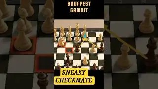 BRUTAL TRAP BUDAPEST  GAMBIT - Quick checkmate (only 9 Moves) #chess