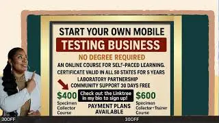 Mobile drug testing business