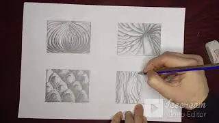 Doku çalışması doğal doku 4 # How to draw textures#  Doku Çizgi # Görsel Doku