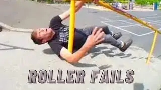 ROLLER FAILS COMPILATION  -  FAILS ON WHEELS PART 2