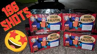 4️⃣9️⃣shot 500gram x4️⃣: HIGH FALUTIN (Brothers) *196shots* #loud #fireworks #pyrotechnics #july4th