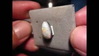 Unset Black Opal Stone Bright Color | FlashOpal