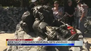 'This is long overdue': New Corpsmen Memorial unveiled at Lejeune Memorial Gardens
