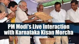 PM Narendra Modi interacts with Karnataka farmers via NaMo App