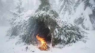 Extreme Winter Survival in Heavy Snow | Extreme Off Grid Winter Life