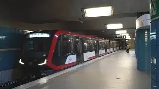 Germany, Nürnberg, U-Bahn ride from Bärenschanze to Maximilianstraße