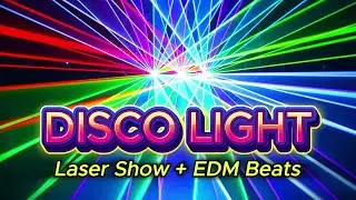 Party Lights Effect with Music 12 Hours 🔥 | 4K Laser Light Show for Dance, Party, and Club Vibes