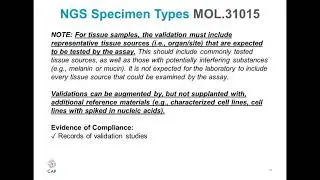 Analytical and Clinical Validation Requirements for Next Generation